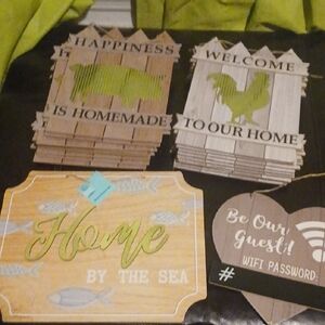 Rustic Wooden Home Decor Signs